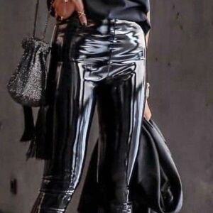 SPANX Black Shiny Leggings